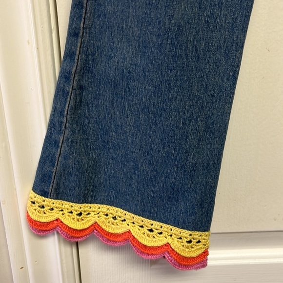 The Children’s Place Youth 6X/7 Crochet Hem Happy Boho Jeans - Picture 5 of 8